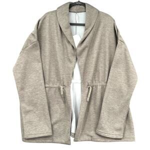 Fabletics Sage Coat Shawl Collar Cinchable Waist Open Front Jacket Womens XXL